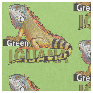 Tela iguana verde