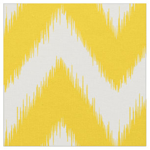 Tela Ikat amarillo Chevron