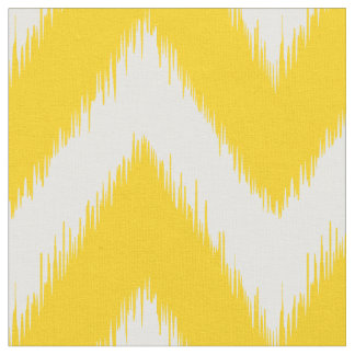 Tela Ikat amarillo Chevron