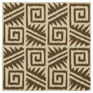 Tela Ikat Aztec - Brown y Beige