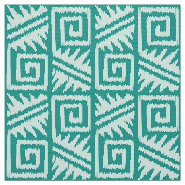 Tela Ikat Aztec - Seafoam Green (Retal)