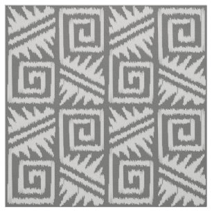 Tela Ikat Aztec - Tonos grises / grises