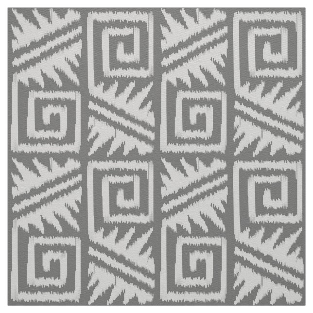 Tela Ikat Aztec - Tonos grises / grises (Retal)