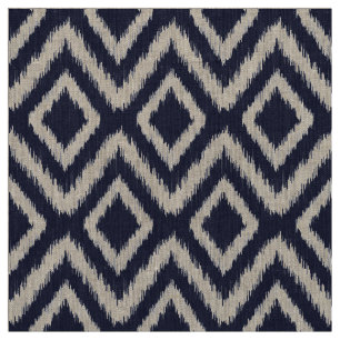 Tela Ikat Chevron, tribu azul de la marina