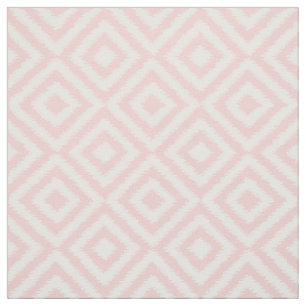 Tela Ikat Diamante Rosa Ligero Hip Squares Patrón Mosa