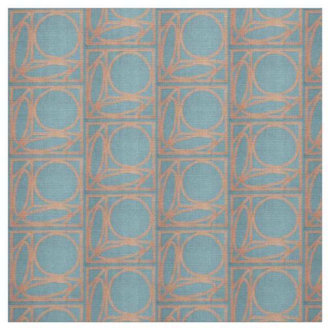 Tela Ilusión óptica de artesano (Chambray y Cinnamon) (Retal)