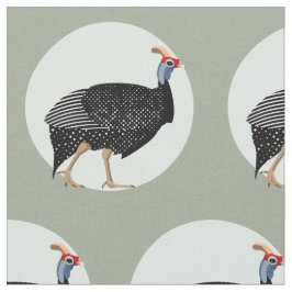 Tela Ilustracion de aves de Guinea
