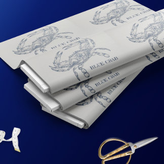 Tela Ilustracion de cangrejo azul