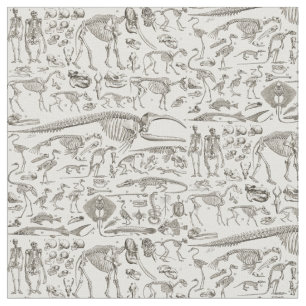 Tela Ilustracion de cosecha de huesos humanos y animale