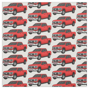 Tela Ilustración de dibujos animados de camioneta picku