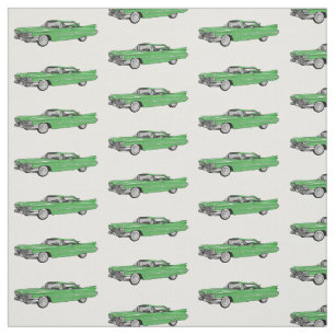 Tela Ilustración de dibujos animados de coche clásico 1