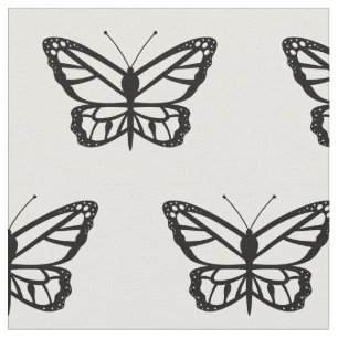 Tela Ilustración de forma de mariposa negra