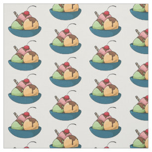 Tela Ilustracion de helado personalizado