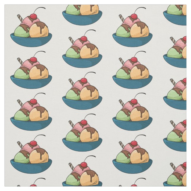 Tela Ilustracion de helado personalizado (Retal)