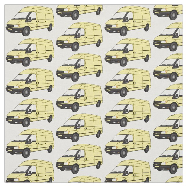 Tela Ilustracion de la camioneta de entrega (Retal)