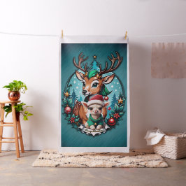 Tela Ilustracion de Navidades alegres e invitantes