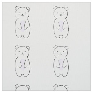 Tela Ilustracion de oso polar lindo