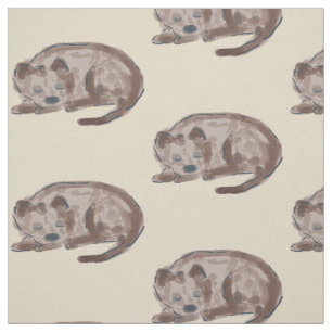 Tela Ilustracion de perro dormido