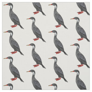 Tela Ilustracion de personalizado de aves cormoranes de