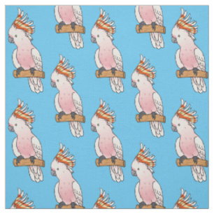 Tela Ilustracion de personalizado de aves de la cacatúa