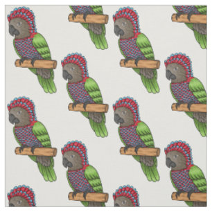 Tela Ilustracion de personalizado de aves de loro con c