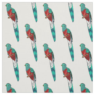 Tela Ilustracion de personalizado de aves quetzales res