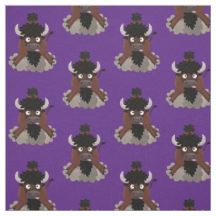 Tela Ilustracion de personalizado de bisontes búfalos d
