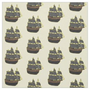 Tela Ilustracion de personalizado de buques piratas