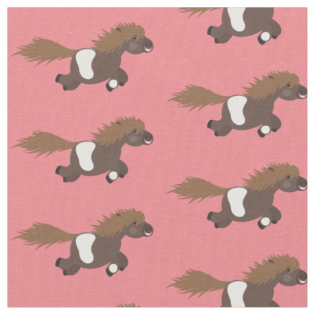 Tela Ilustracion de personalizado de Chetland pony (De cerca)