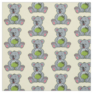 Tela Ilustracion de personalizado de coco y koala cuta