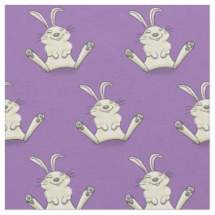 Tela Ilustracion de personalizado de conejo de conejo d