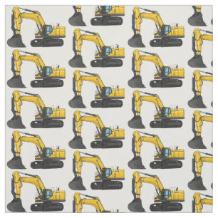 Tela Ilustracion de personalizado de excavadora de rast