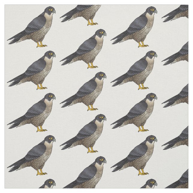 Tela Ilustracion de personalizado de halcón peregrino (Retal)