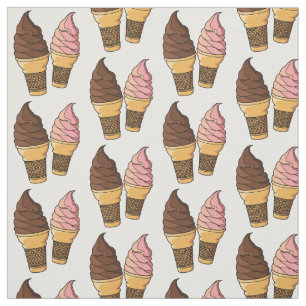 Tela Ilustracion de personalizado de helado de cono
