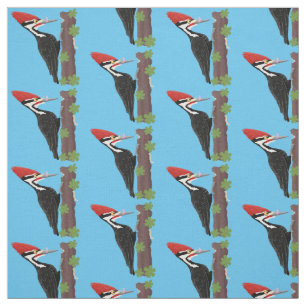 Tela Ilustracion de personalizado de pájaros carpintero