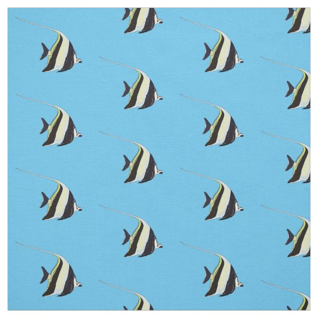 Tela Ilustracion de personalizado de peces moro (Retal)