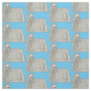 Tela Ilustracion de personalizado de perro de Komondor