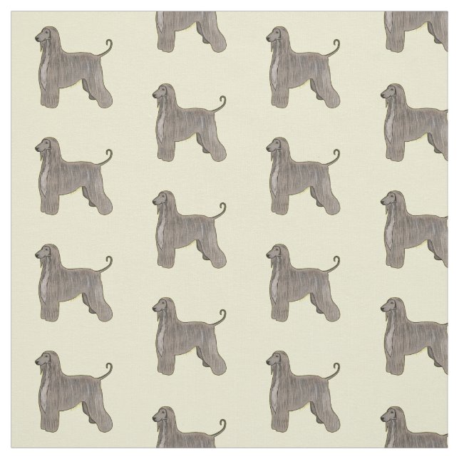 Tela Ilustracion de personalizado de perro de perro per (Retal)