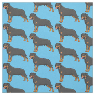 Tela Ilustracion de personalizado de perro de Rottweile