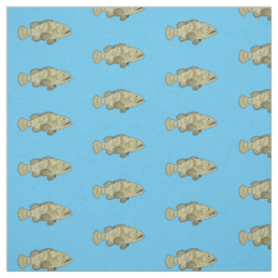 Tela Ilustracion de personalizado de pescado de grupo