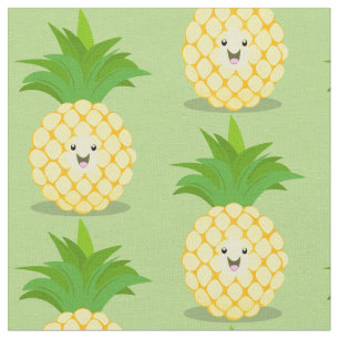 Tela Ilustracion de personalizado de piña cuta