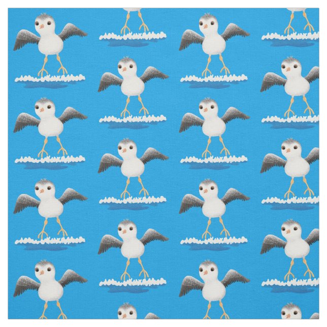 Tela Ilustracion de personalizado de sandpier de bebé (Retal)