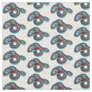 Tela Ilustracion de personalizado de serpiente de San F