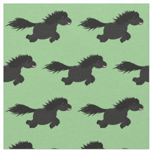 Tela Ilustracion de personalizado del pony de Shetland 