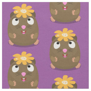 Tela Ilustracion de personalizado feliz de conejillo de