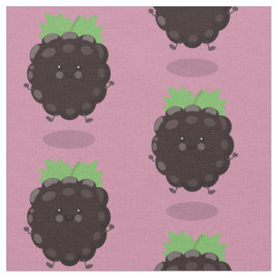 Tela Ilustracion de personalizado morado de moras alegr
