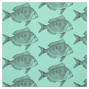 Tela Ilustracion del arte de la ciencia de los pescados