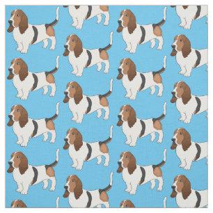 Tela Ilustracion del personalizado del perro de enlace