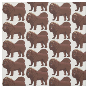 Tela Ilustracion del personalizado tibetano Mastiff