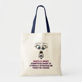 Tela Ilustración divertida de bolso de mano